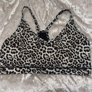 Zyia leopard sports bra